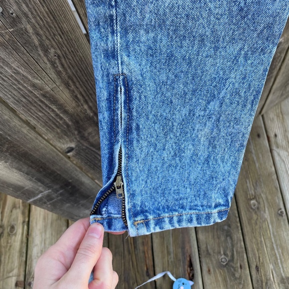 Vintage Acid Wash Georges Marciano Guess Zipper Ankle Jeans - Picture 7 of 7